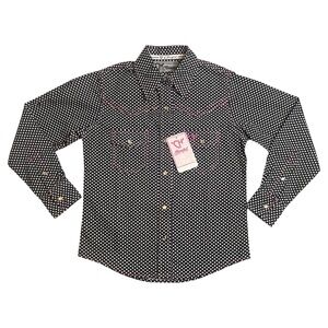 Cowgirl Hardware Long Sleeve Button Down Western Shirt Girls Small NWT